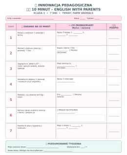 10 minut - English with parents