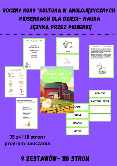 Kurs: Kultura w anglojęzycznej piosence dla dzieci Kurs: Kultura w anglojęzycznej piosence dla dzieci