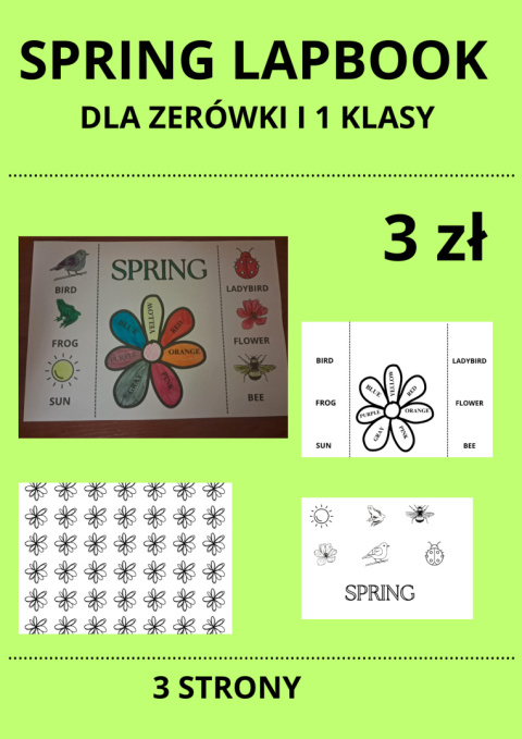 SPRING LAPBOOK SPRING LAPBOOK