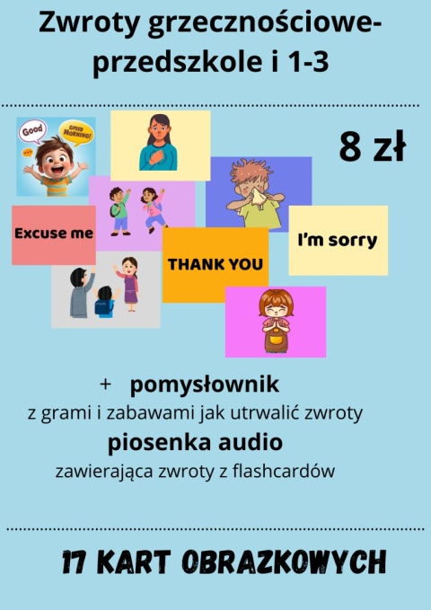 Zwroty grzecznościowe dla przedszkola i klas 1-3